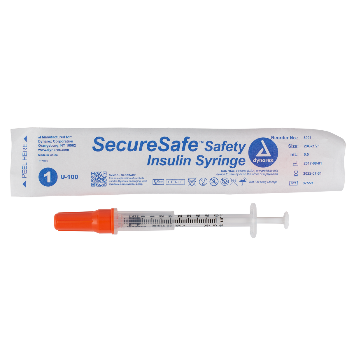 SecureSafe™ Safety Insulin Syringes