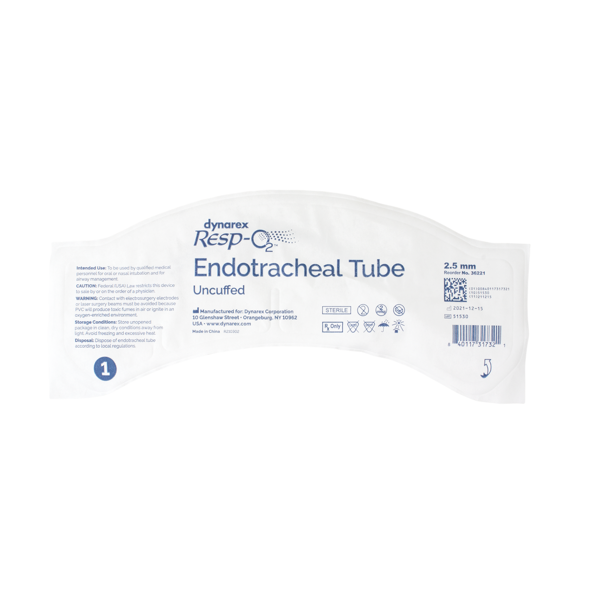 Endotracheal Tube - Uncuffed