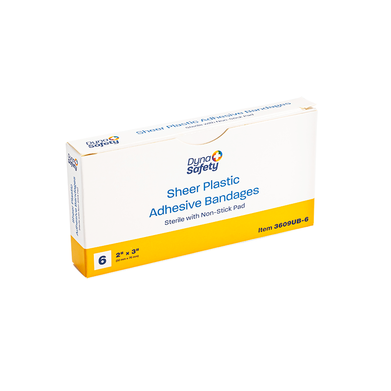 Sheer Plastic Adhesive Bandages — Sterile