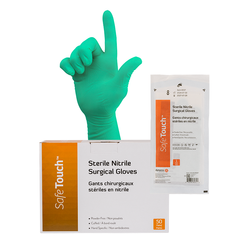 Sterile Nitrile Surgical Gloves, Powder-Free