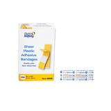 Sheer Plastic Adhesive Bandages — Sterile
