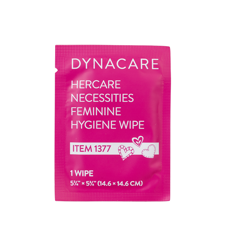 HerCare Necessities Feminine Hygiene Wipes, Pocket Size, 5 1/2" x 8"