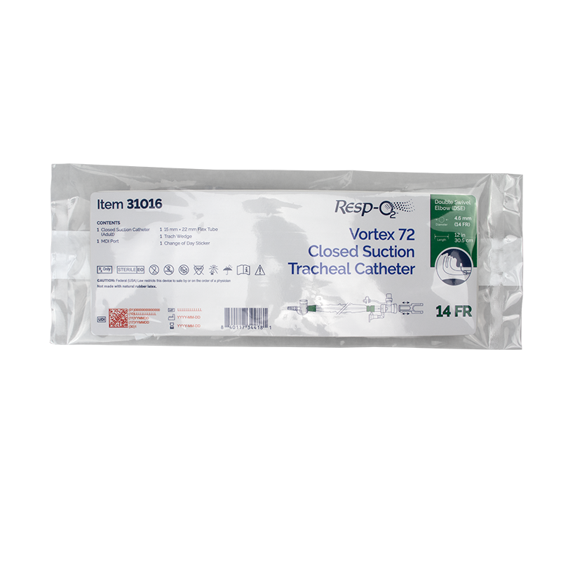 Vortex 72 Closed Suction Tracheal Catheters