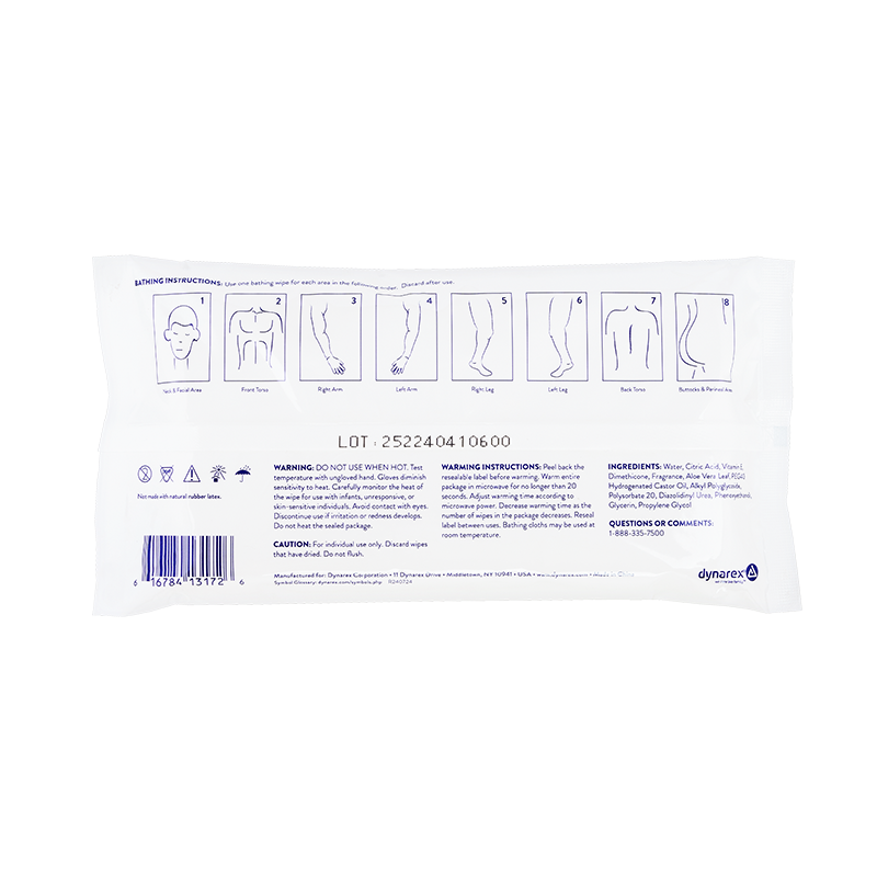 EZ Care Patient Bath Packs - 8in x 8in