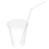 Flexible Plastic Drinking Straws 7 3/4in (Length)
