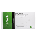 Black Arrow Latex Exam Gloves, Powder-Free