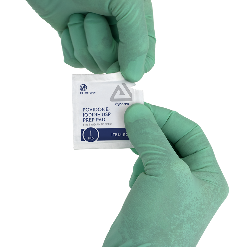 Povidone Iodine Prep Pad Unit Box