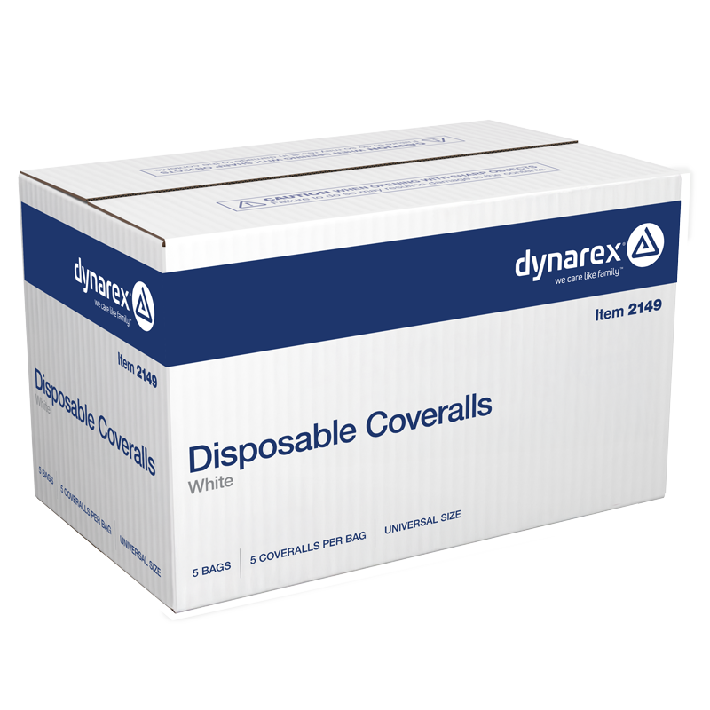 Disposable Coveralls — Universal Size, White