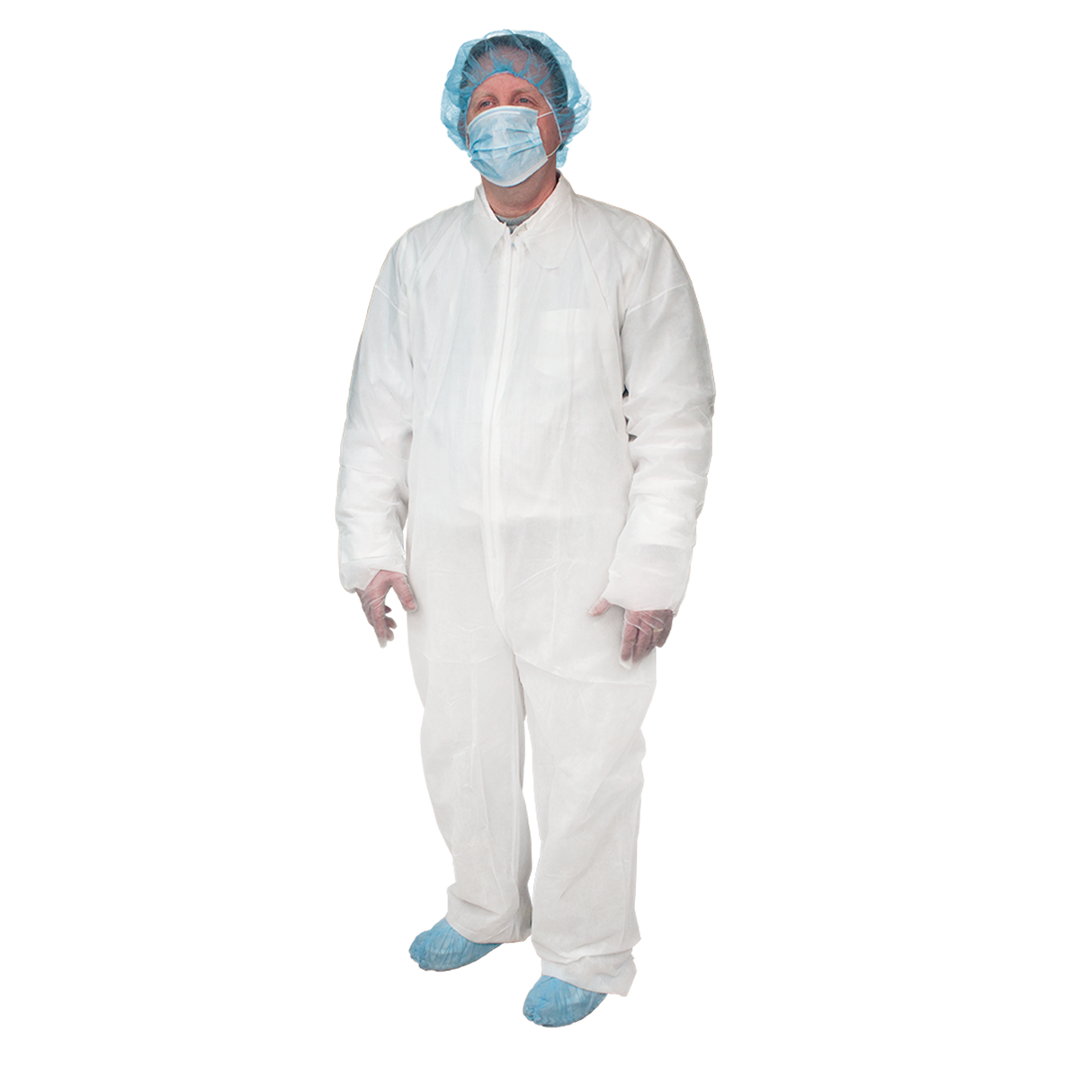 Disposable Coveralls — Universal Size, White