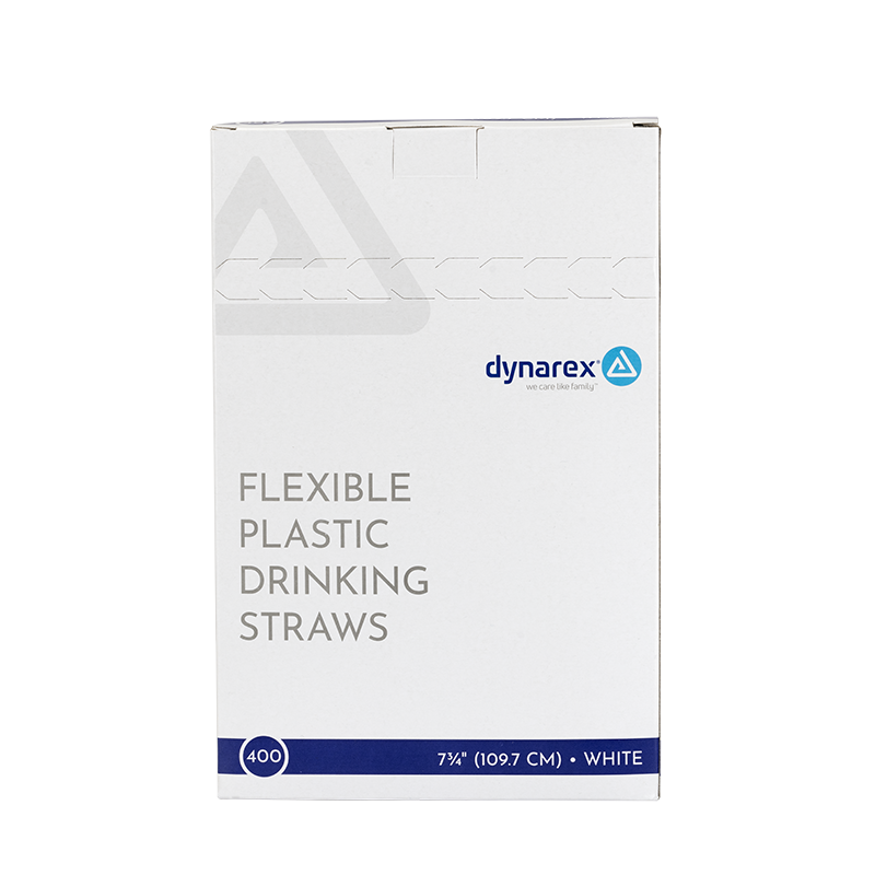 Flexible Plastic Drinking Straws 7 3/4in (Length)