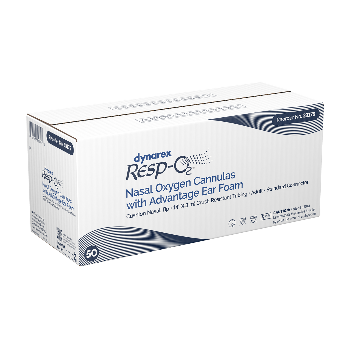 Nasal Oxygen Cannulas - Cushion Tip w/ Advantage Ear Foam