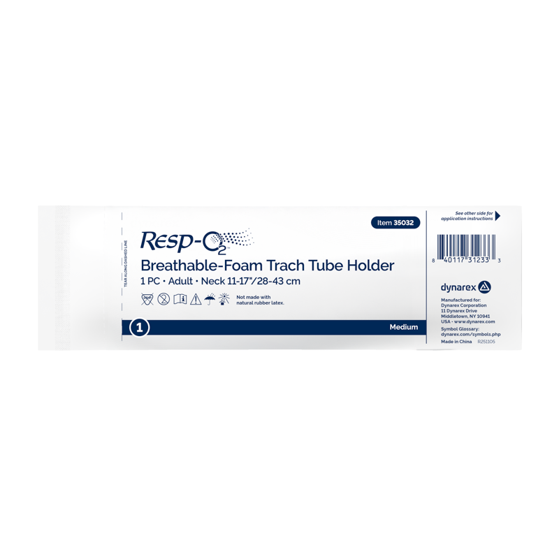 Breathable-Foam Trach Tube Holders