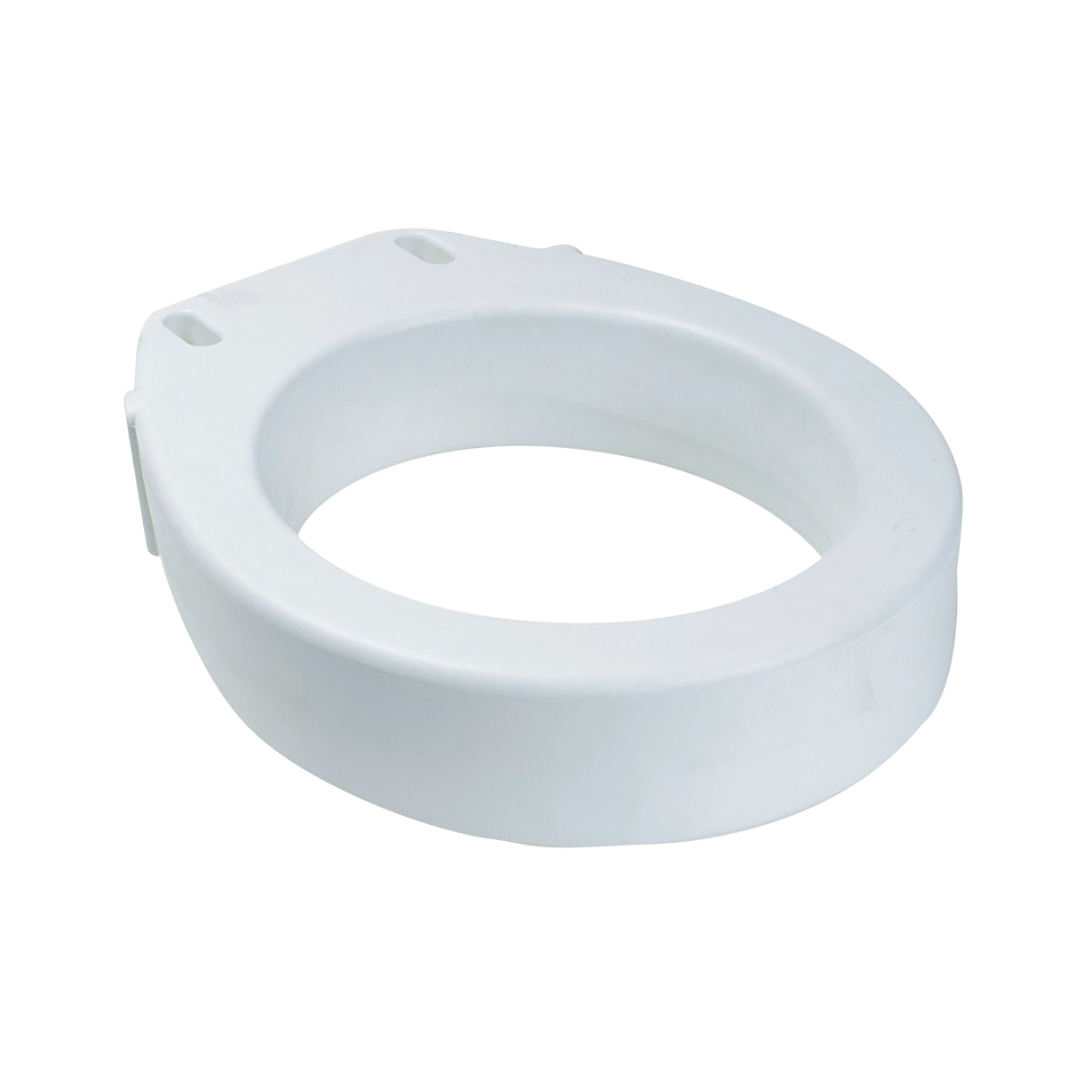 Elongated Raised Toilet Seat without Arms