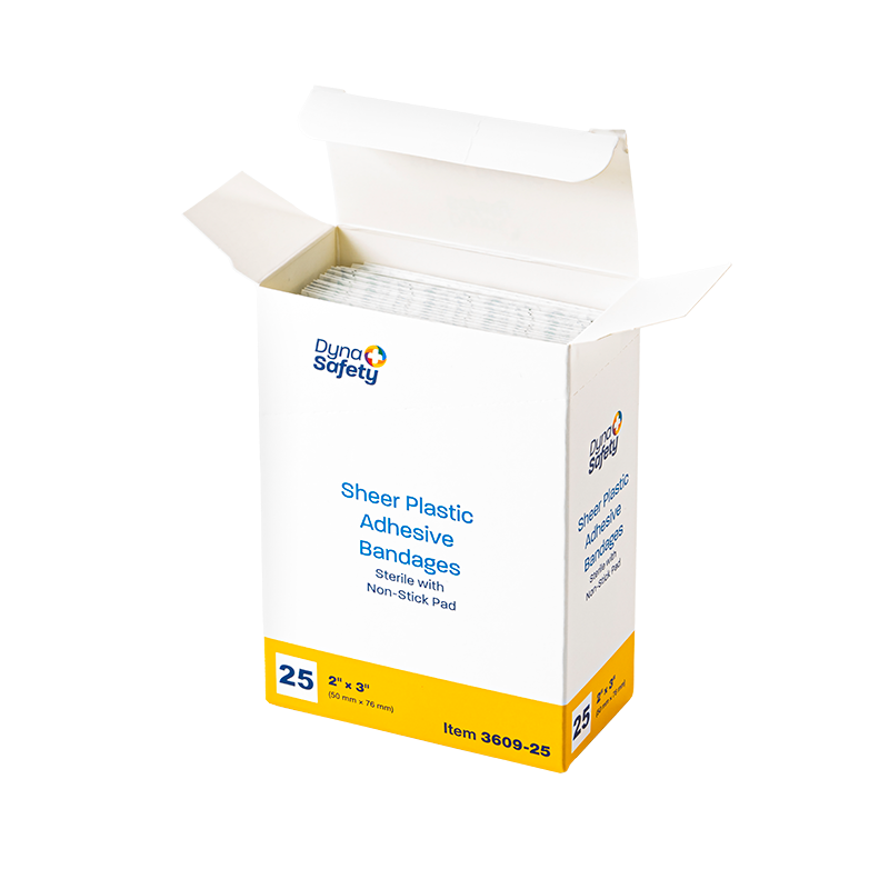 Sheer Plastic Adhesive Bandages — Sterile