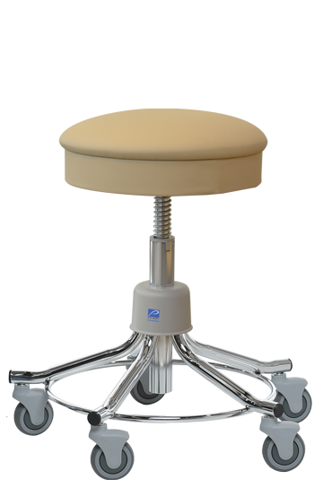 Stool With Screw Shaft, 5-Caster