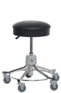 Round Seat Stool With Gas Cylinder, 5-Caster