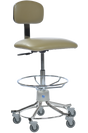 Lab Stool With Gas Cylinder, 5-Caster