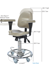 P-7000 Hydraulic  Surgeon  Chair