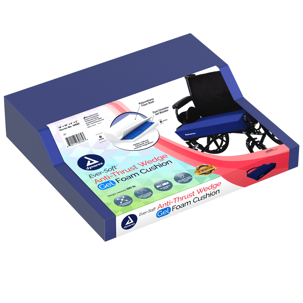 Ever-Soft Anti Thrust Wedge Gel-Foam Cushions