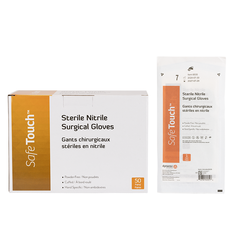 Sterile Nitrile Surgical Gloves, Powder-Free