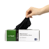 Black Arrow Latex Exam Gloves, Powder-Free