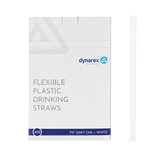 Flexible Plastic Drinking Straws 7 3/4in (Length)
