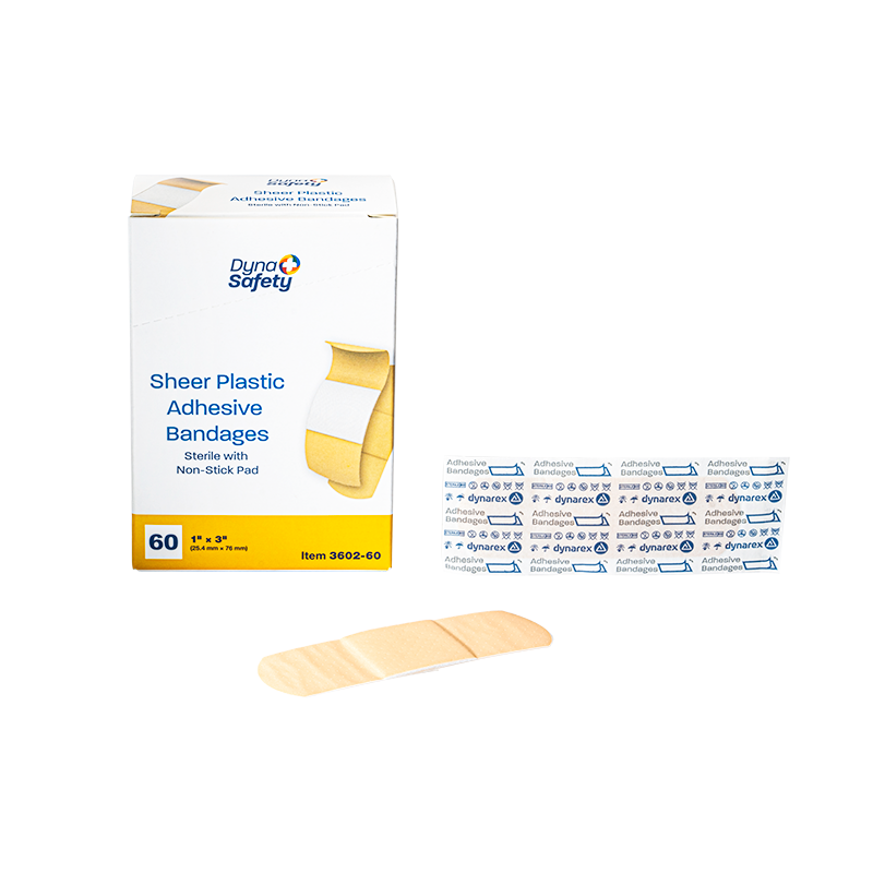 Sheer Plastic Adhesive Bandages — Sterile