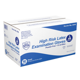 High Risk Latex Exam Gloves, Powder-Free