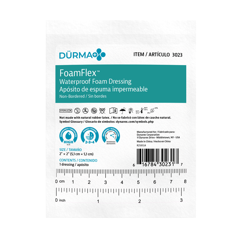 FoamFlex™ Non-Adhesive Waterproof Foam Dressings
