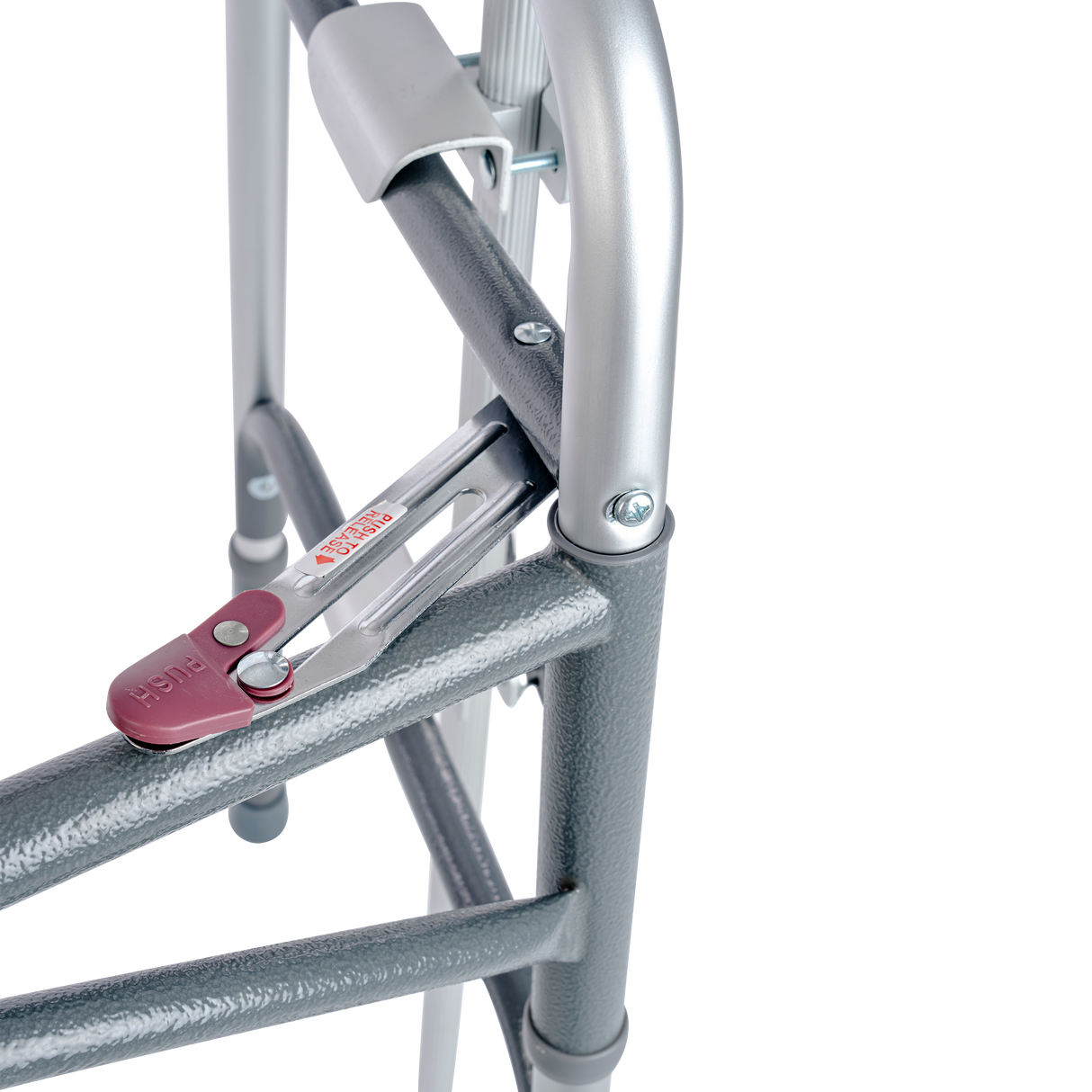 Bariatric Dual Release Folding Walker with Wheels