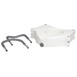 Locking Raised Toilet Seat with Arms