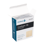 CuraFoam™ AG Foam Dressing - 4"x4"