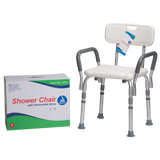 Shower Chair with Removable Back and Arms