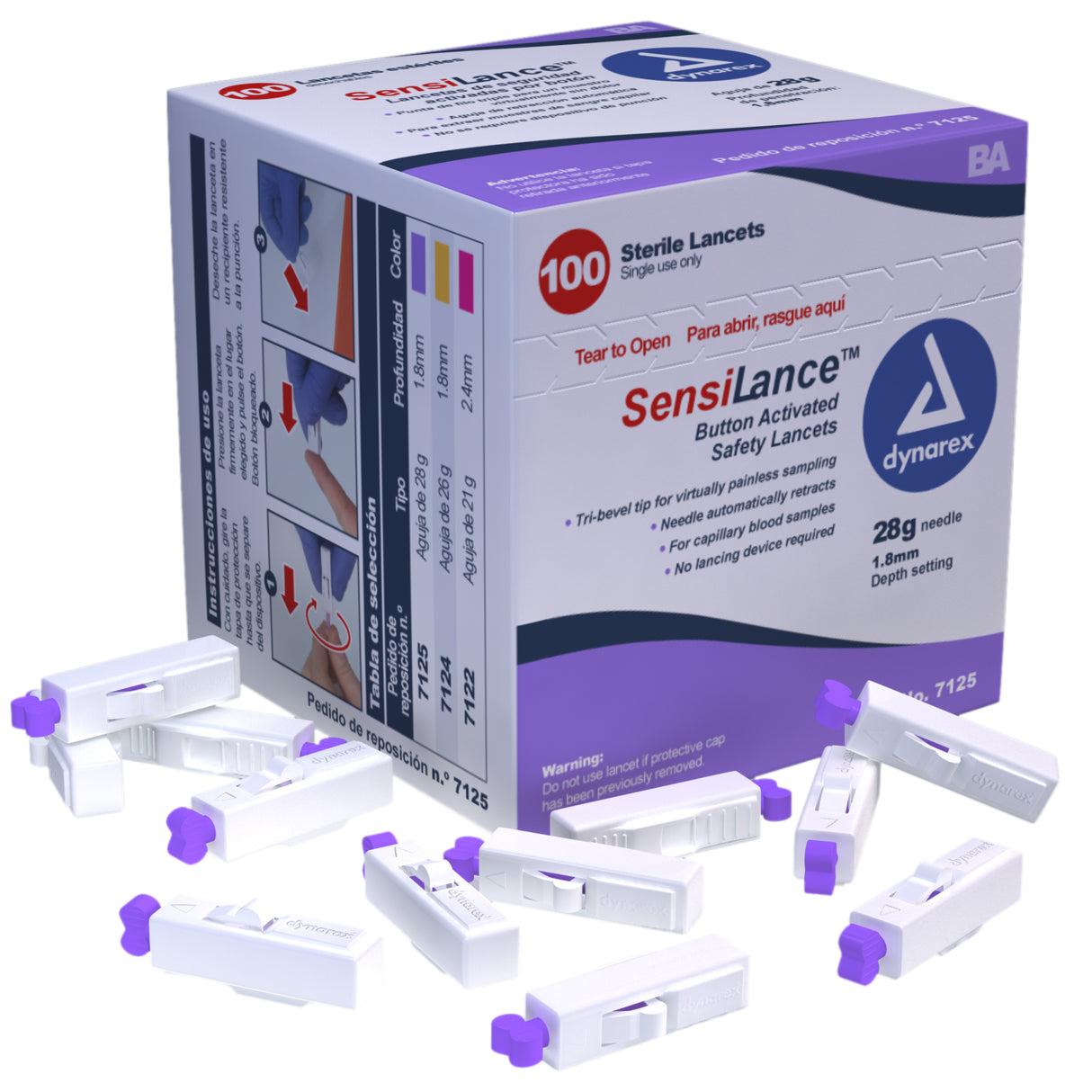 Safety Lancets - Button and Pressure
