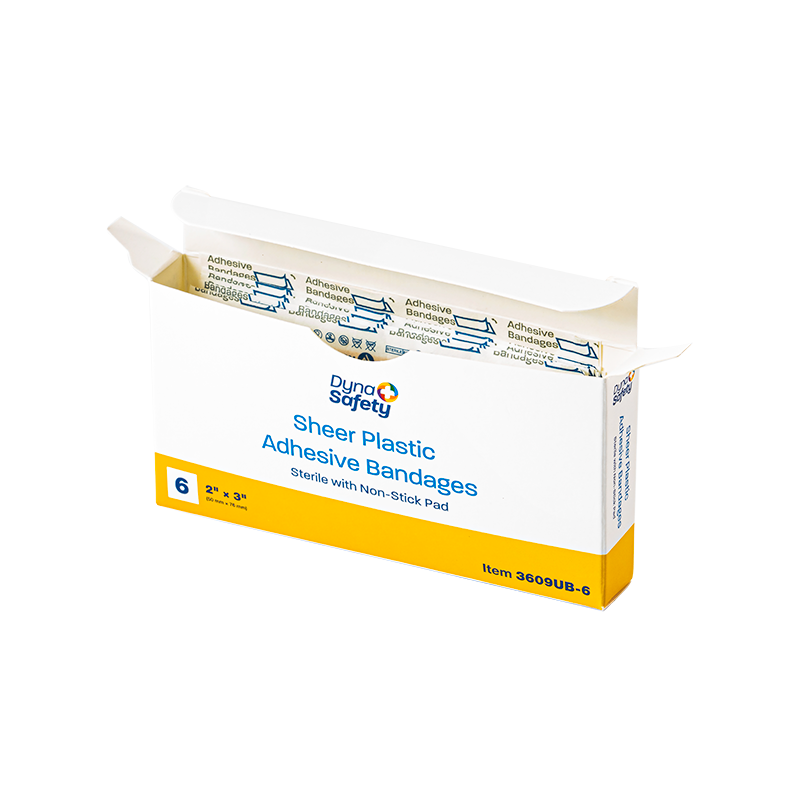Sheer Plastic Adhesive Bandages — Sterile