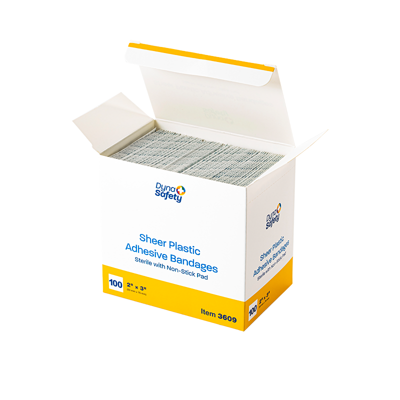 Sheer Plastic Adhesive Bandages — Sterile