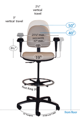 T-583 Anesthesia Ergo Task Chair