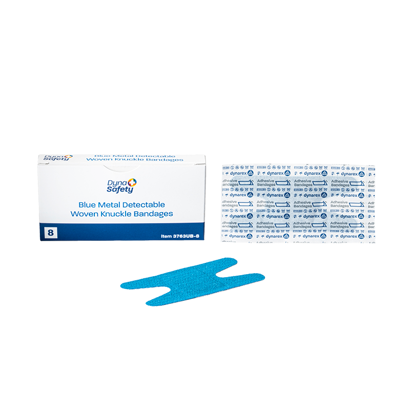 Blue Metal Detectable Woven Bandages – Anchor Simulation