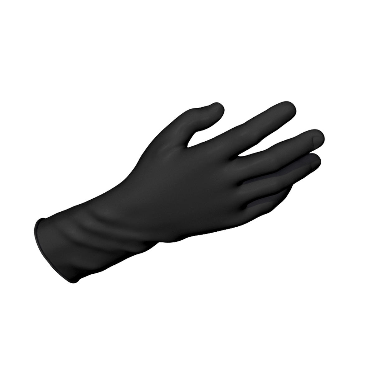 Safe-Touch Black Nitrile Exam Gloves, Powder-Free