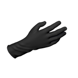 Safe-Touch Black Nitrile Exam Gloves, Powder-Free