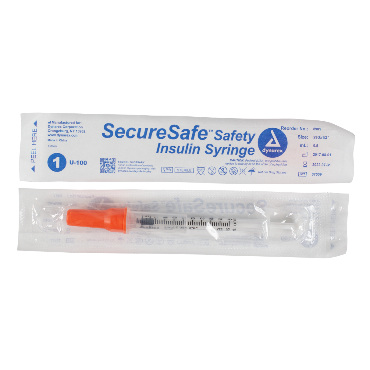 SecureSafe™ Safety Insulin Syringes