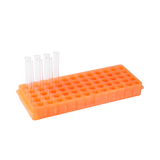 Reversible Microcentrifuge Tube Rack, 60 Holes, Orange