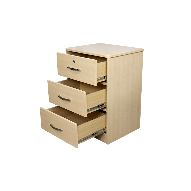 Furniture Three Drawer Nightstand