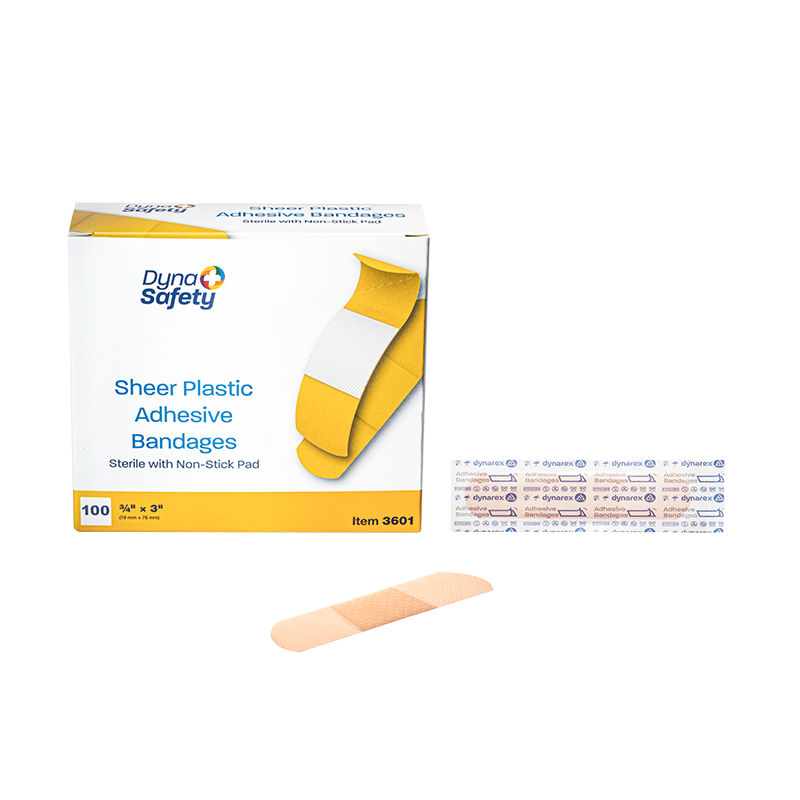 Sheer Plastic Adhesive Bandages — Sterile