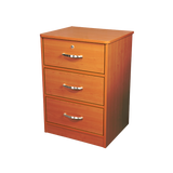 Furniture Three Drawer Nightstand
