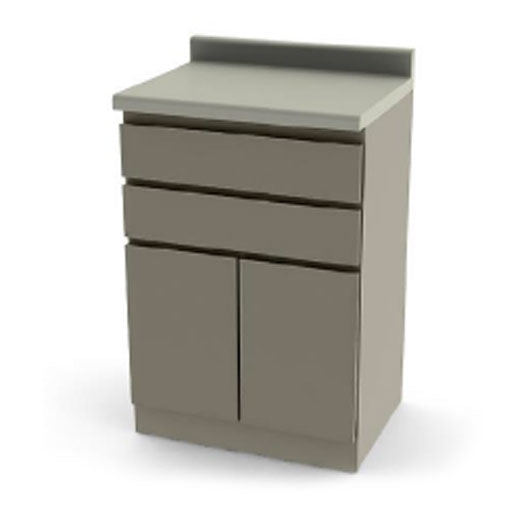 Modular Base Cabinet with Two Drawers, One Cupboard