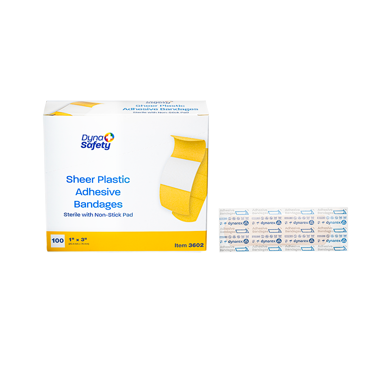 Sheer Plastic Adhesive Bandages — Sterile