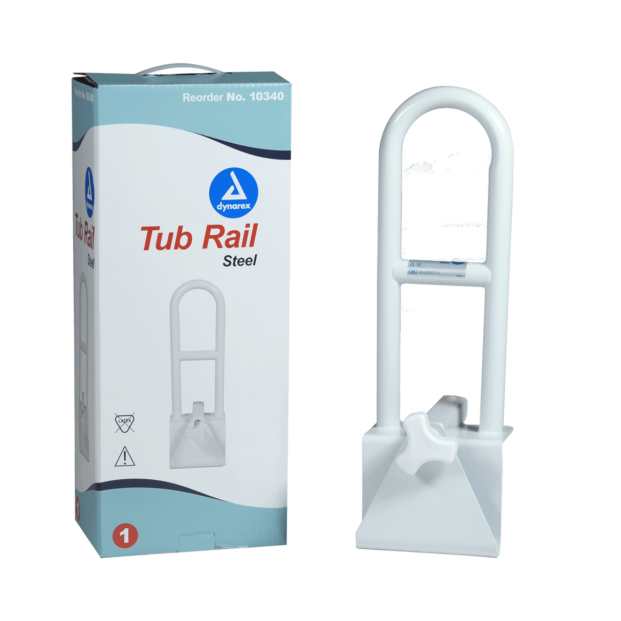 Steel Clamp-On Tub Rail