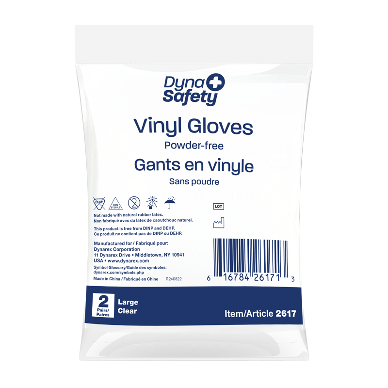 Vinyl Gloves in a Bag, Powder-Free