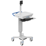 workFLO® Single Monitor Workstation on Wheels